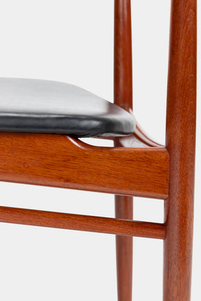 Henry Rosengren Hansen, 6 Chairs Model 39, Brande Furniture Industry, 50s