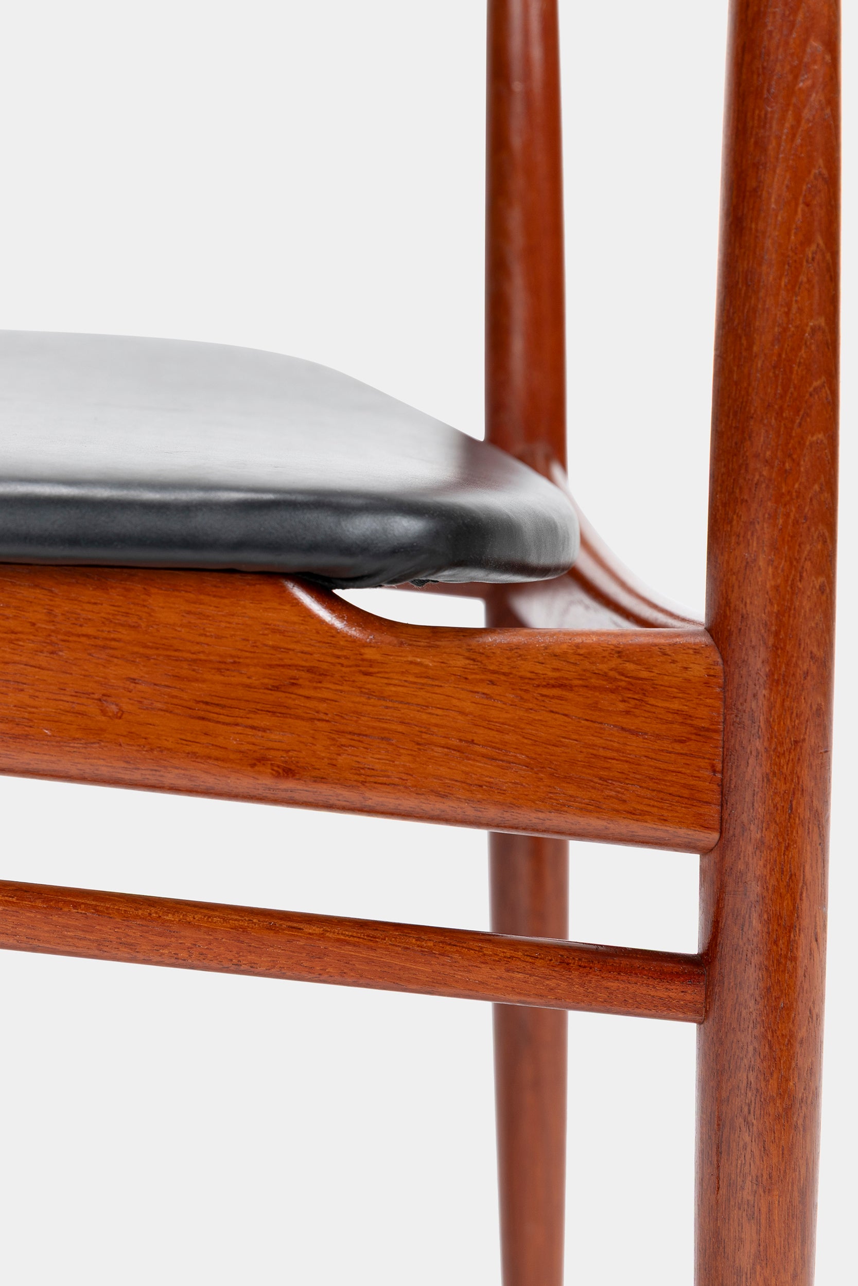 Henry Rosengren Hansen, 6 Stühle Model 39, Brande Möbelindustrie, 50er