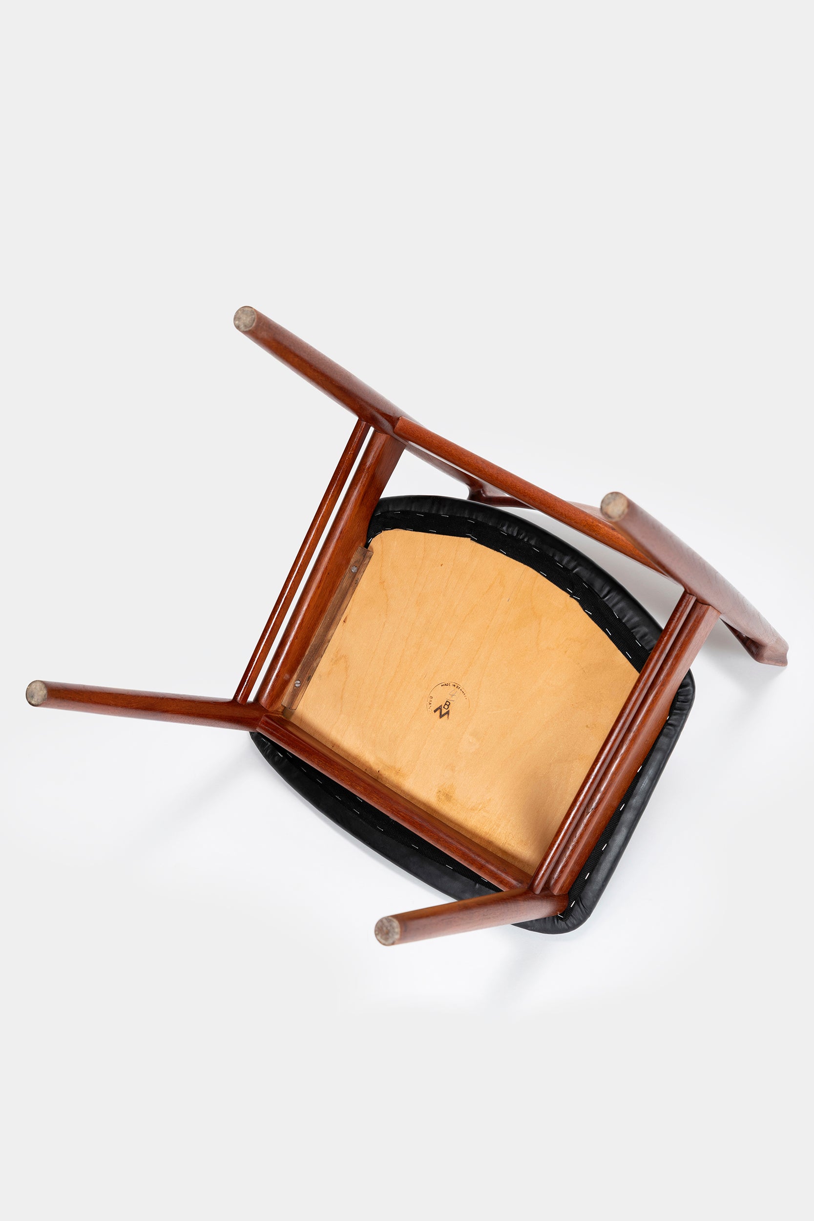 Henry Rosengren Hansen, 6 Stühle Model 39, Brande Möbelindustrie, 50er