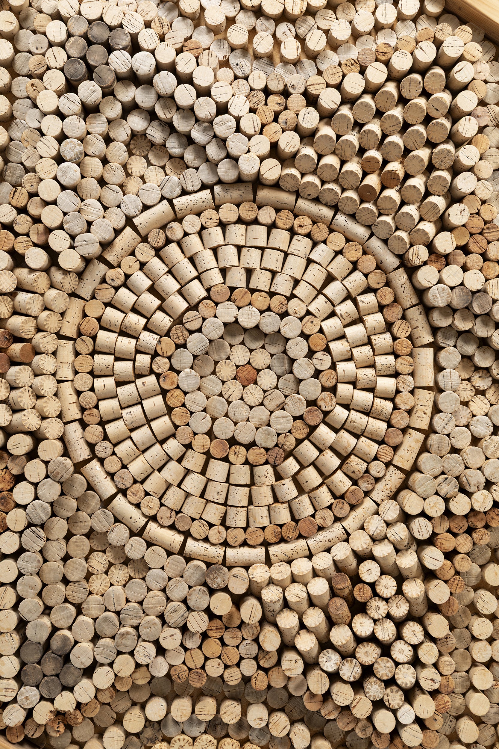 Wittenwiller Verena, Korken Mandala Wandkunst, 70er