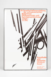 Peter Olpe, Wassermann AG Basel, signed, poster, Switzerland, 1960s