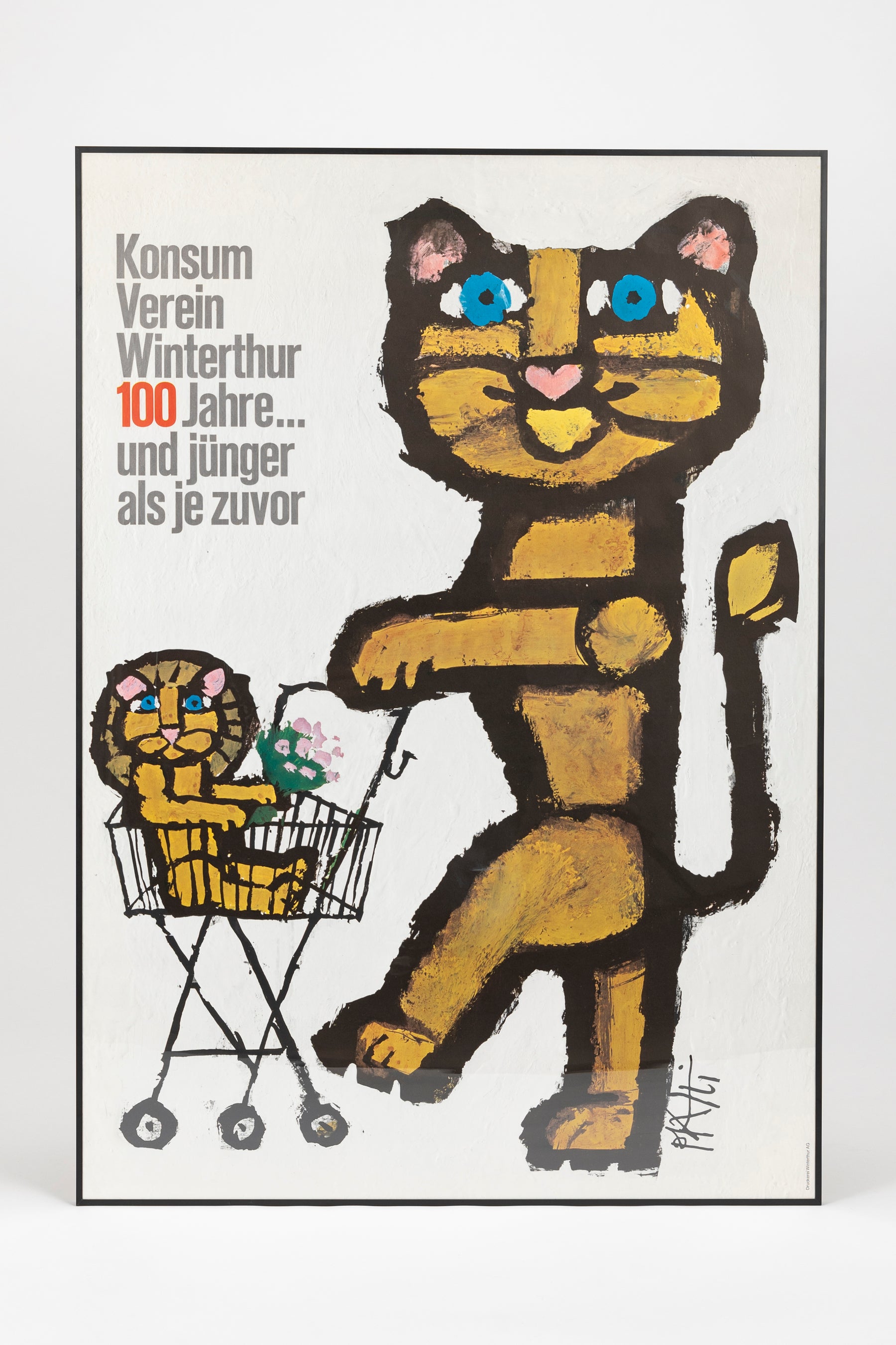 Celestino Piatti, Druckerei Winterthur AG, Konsumverein Plakat, Schweiz, 60er