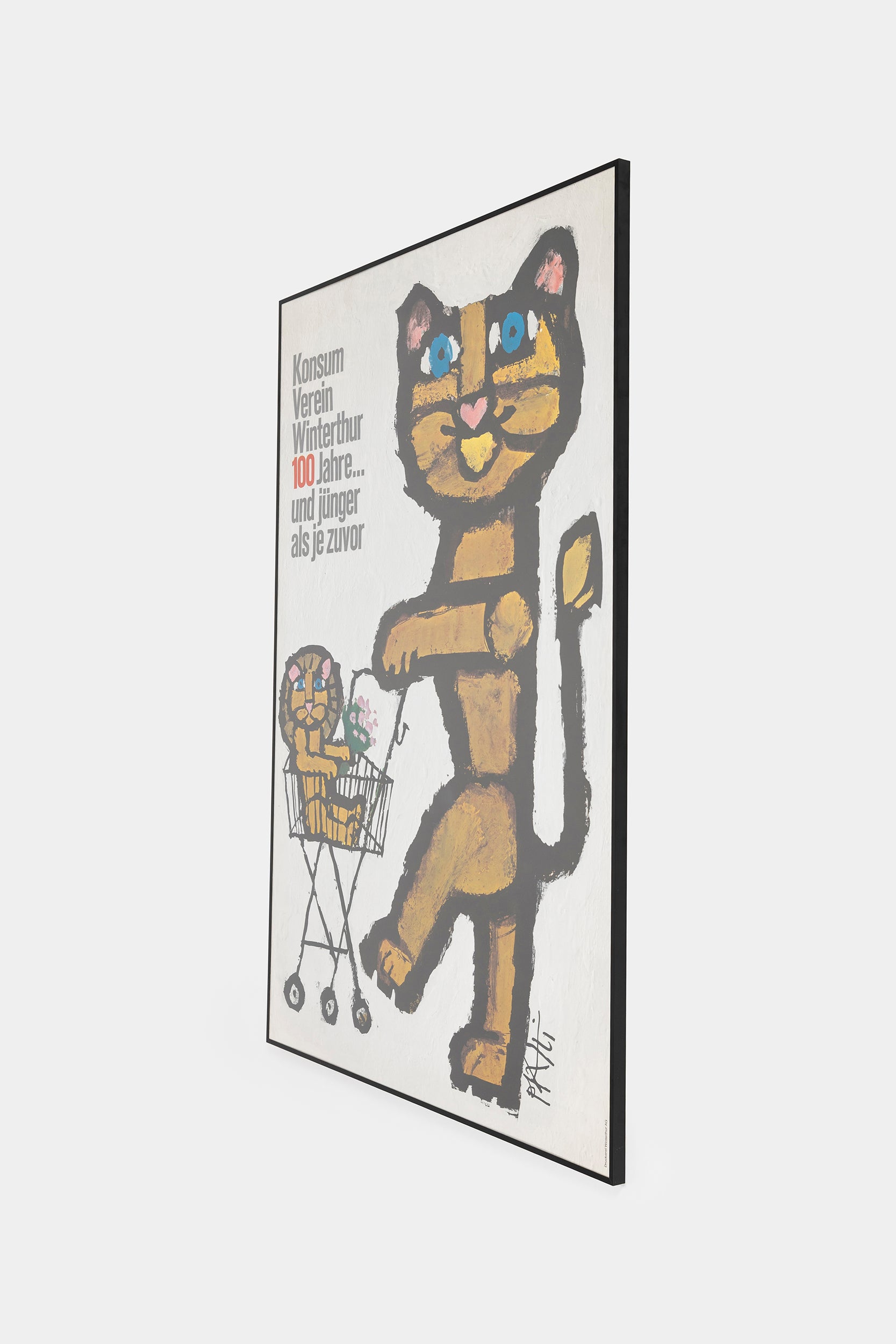 Celestino Piatti, Druckerei Winterthur AG, Konsumverein Plakat, Schweiz, 60er