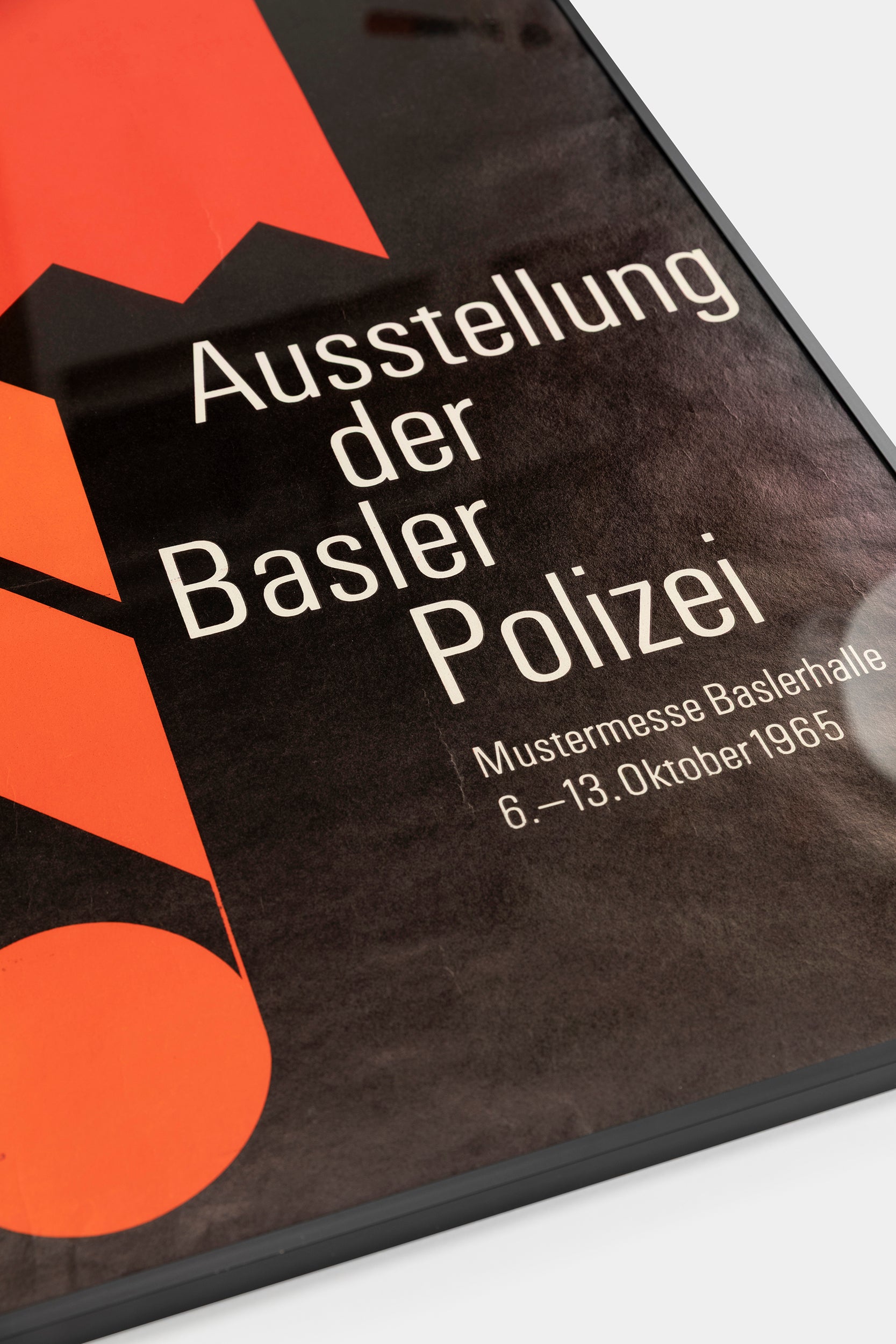 Roland Siegrist, Buchdruckerei VSK Basel, Ausstellung der Basler Polizei Poster, Schweiz, 60er