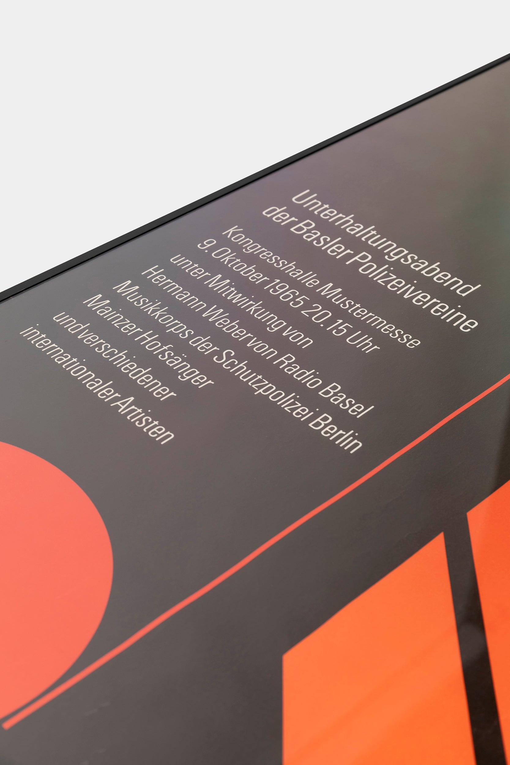 Roland Siegrist, Buchdruckerei VSK Basel, Ausstellung der Basler Polizei Poster, Schweiz, 60er