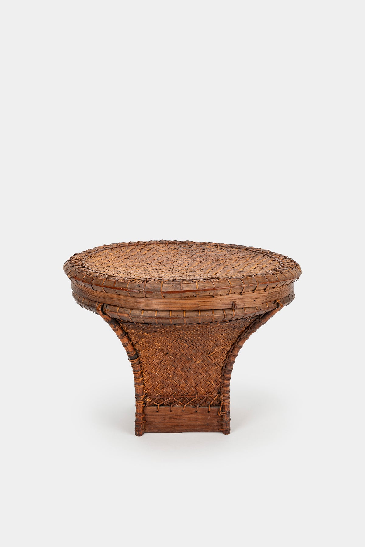 Lampung basket with lid, South Sumatra, 30s