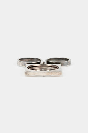 Bent Knudsen, Ring Sterling Silber, grüne Agate Model nr. 241, Dänemark, 60er