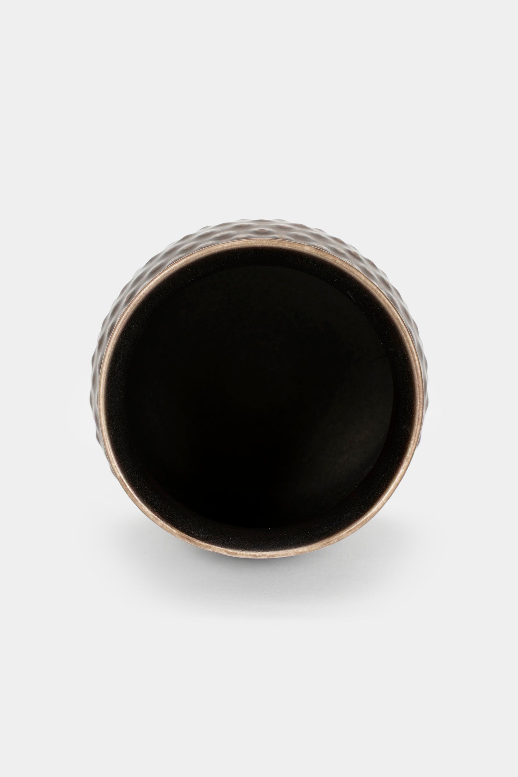 Nils Thorsson For Alumina Royal Copenhagen, Faience Vase, Brown Solbjerg Series, Denmark, 30s