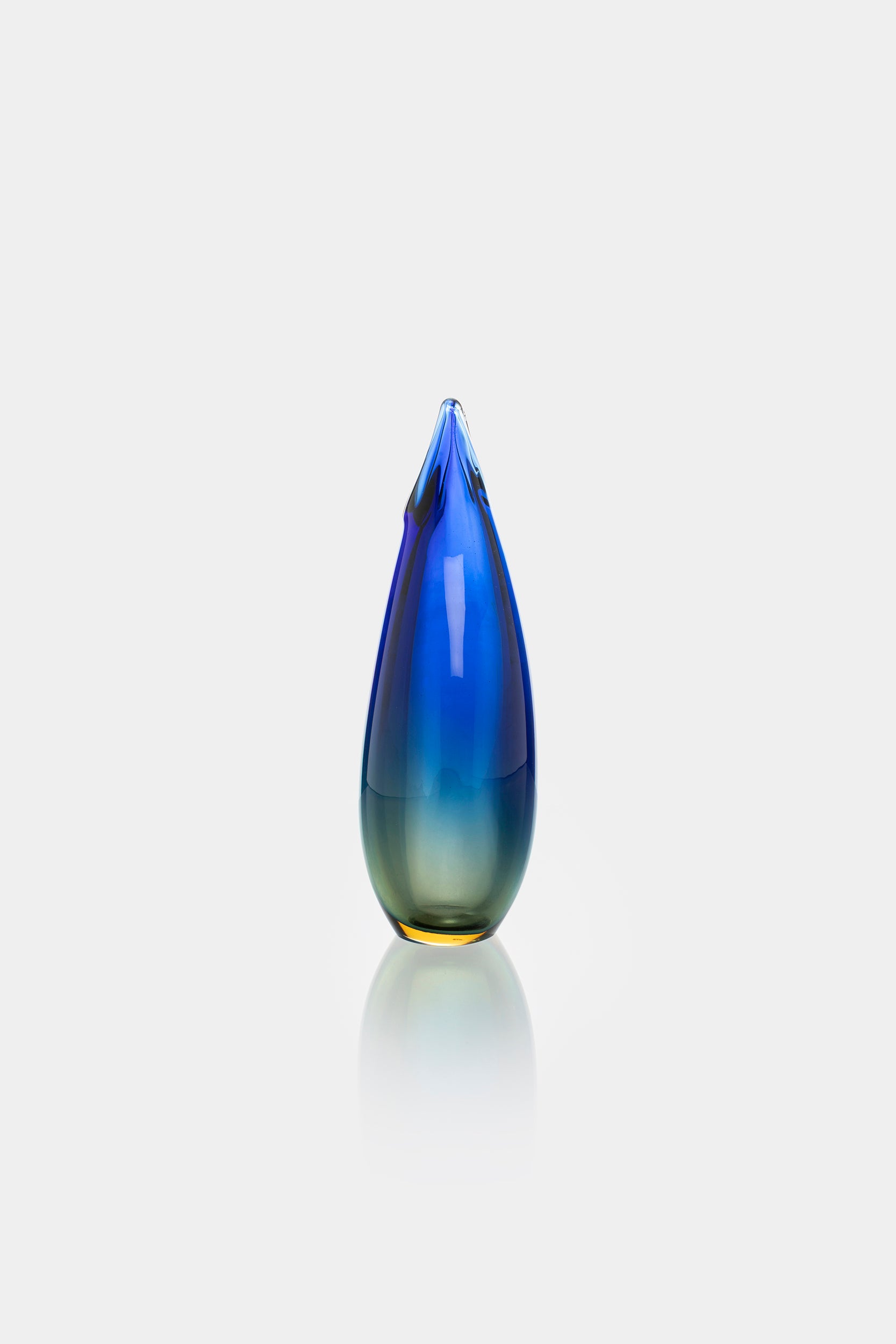 Flavio Poli Glass Vase, Sommerso, 60s
