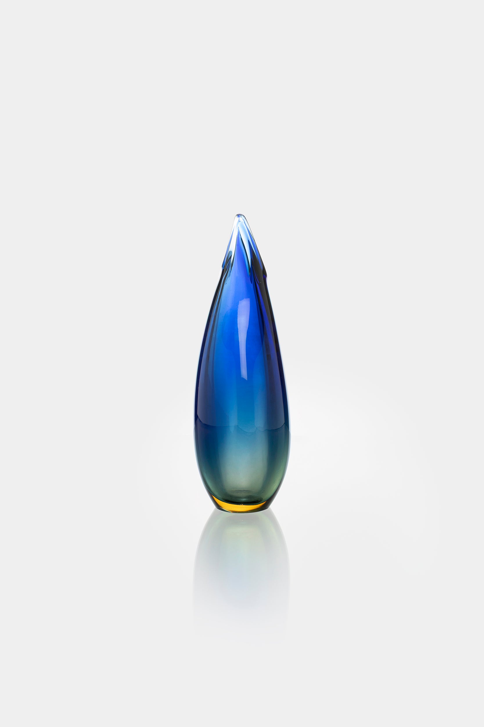 Flavio Poli Glass Vase, Sommerso, 60s