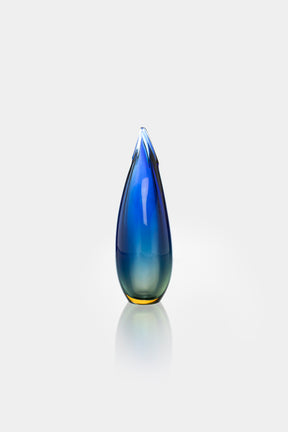 Flavio Poli Glass Vase, Sommerso, 60s