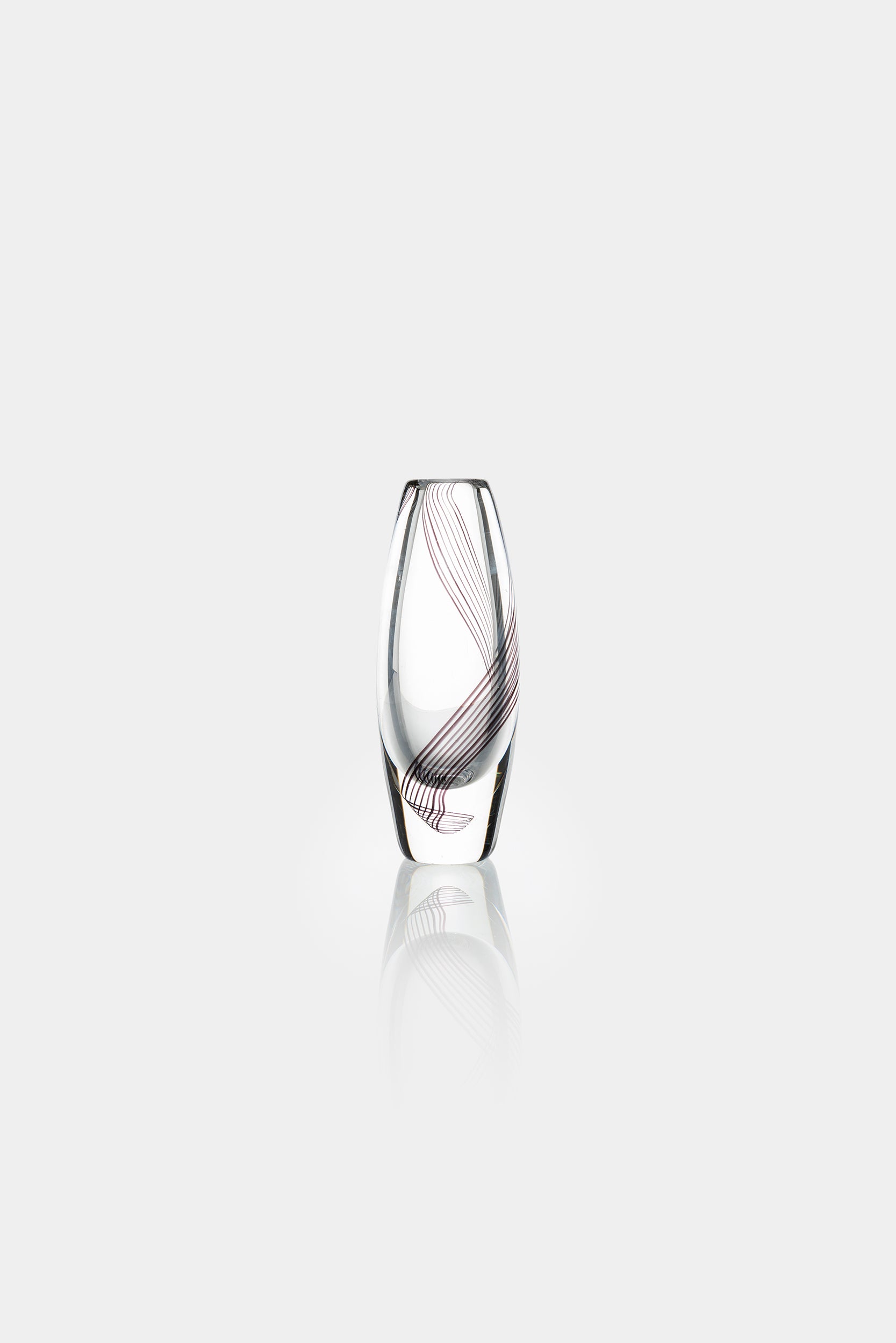 Vicke Lindstrand, Kosta Boda, Art Glas Vase, Schweden, 50er