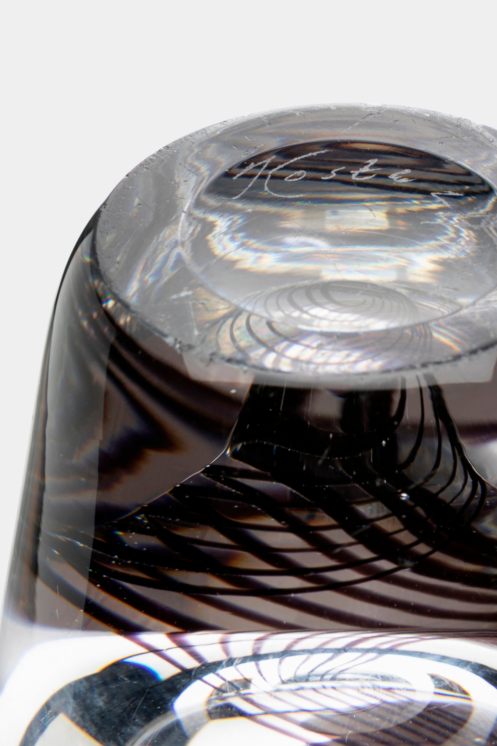 Vicke Lindstrand, Kosta Boda, Art Glas Vase, Schweden, 50er