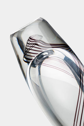 Vicke Lindstrand, Kosta Boda, Art Glas Vase, Schweden, 50er