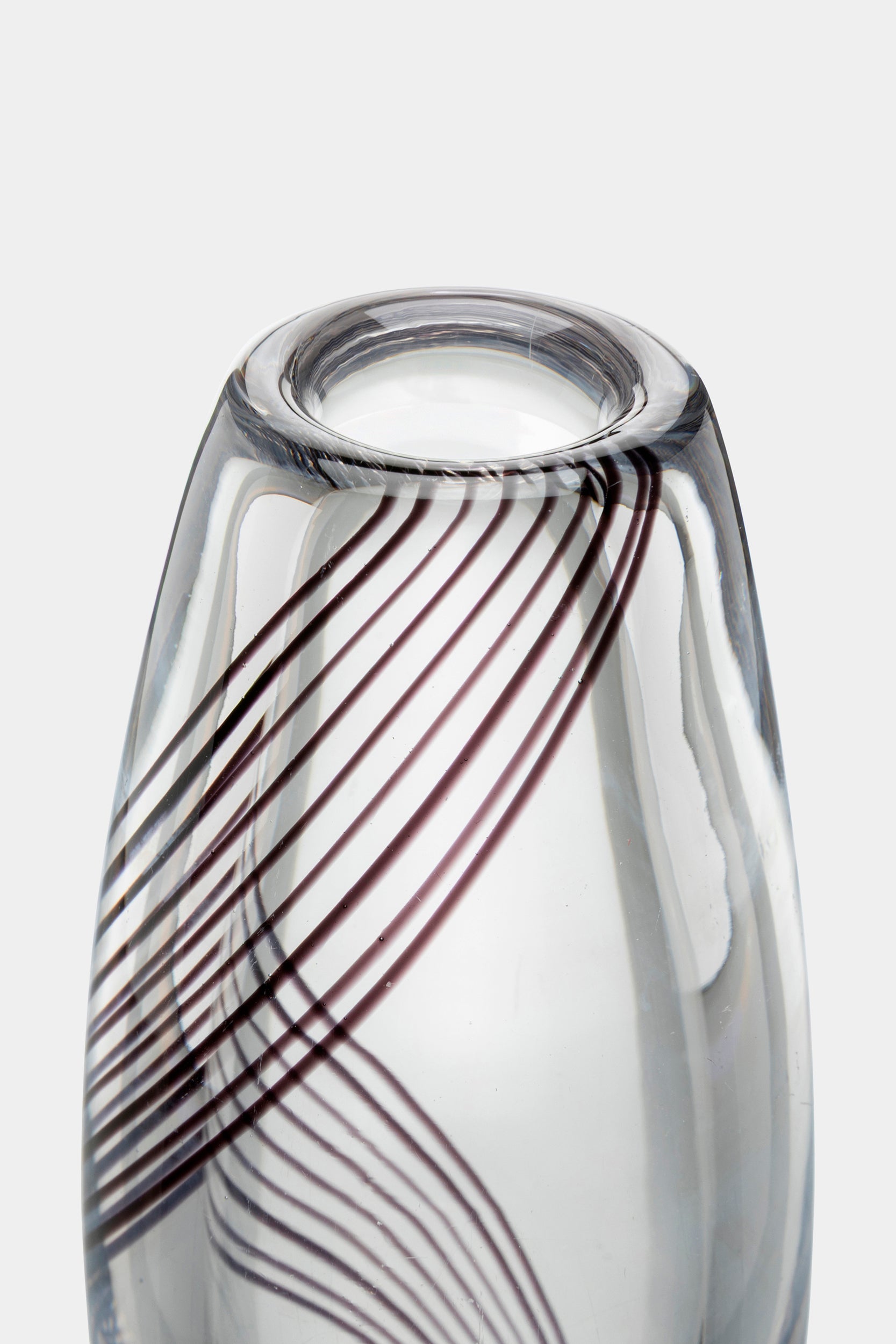 Vicke Lindstrand, Kosta Boda, Art Glas Vase, Schweden, 50er