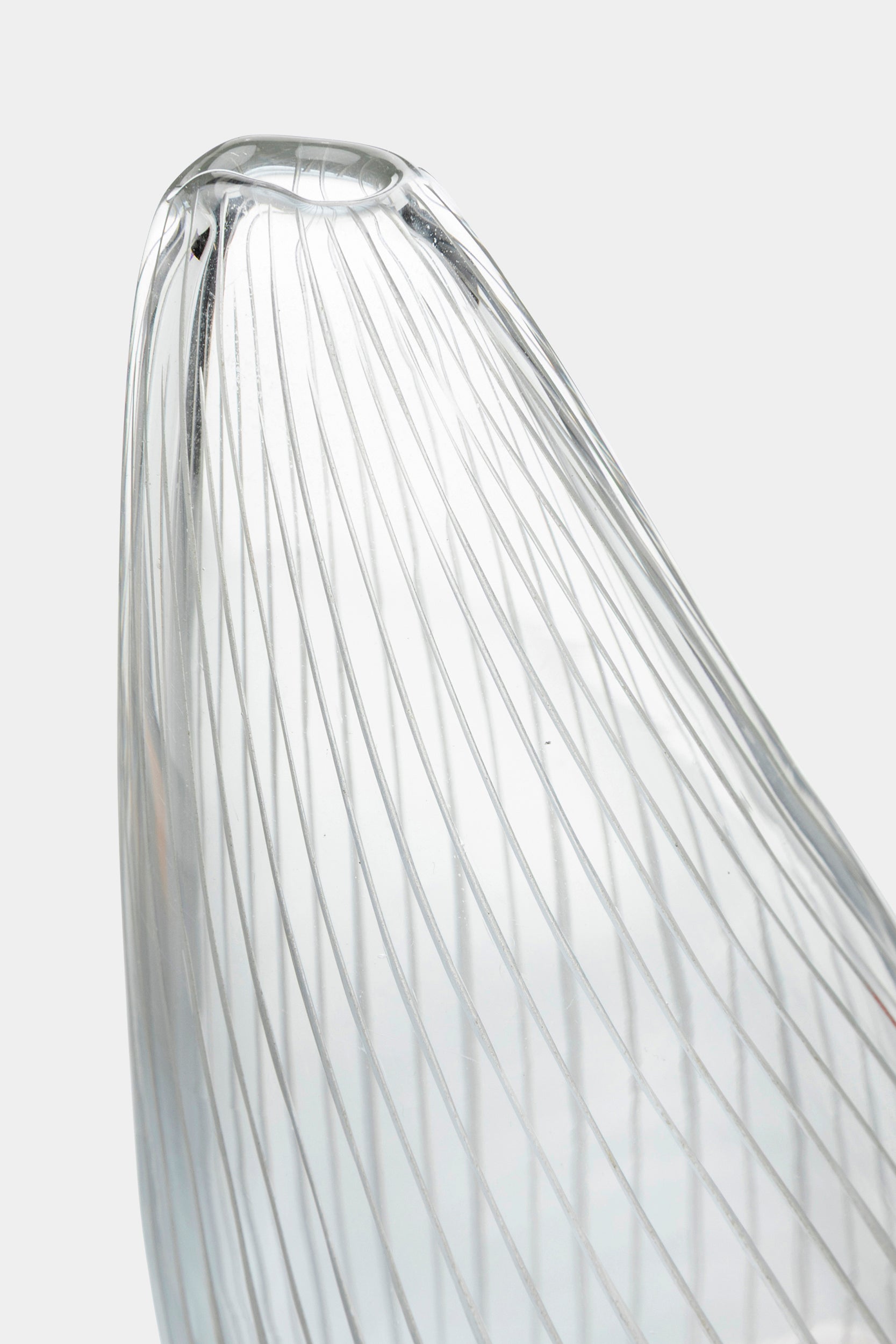 Tapio Wirkkala, Iittala, engraved glass vase J1673, Finland, 50s