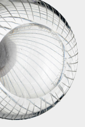 Tapio Wirkkala, Iittala, engraved glass vase J1673, Finland, 50s