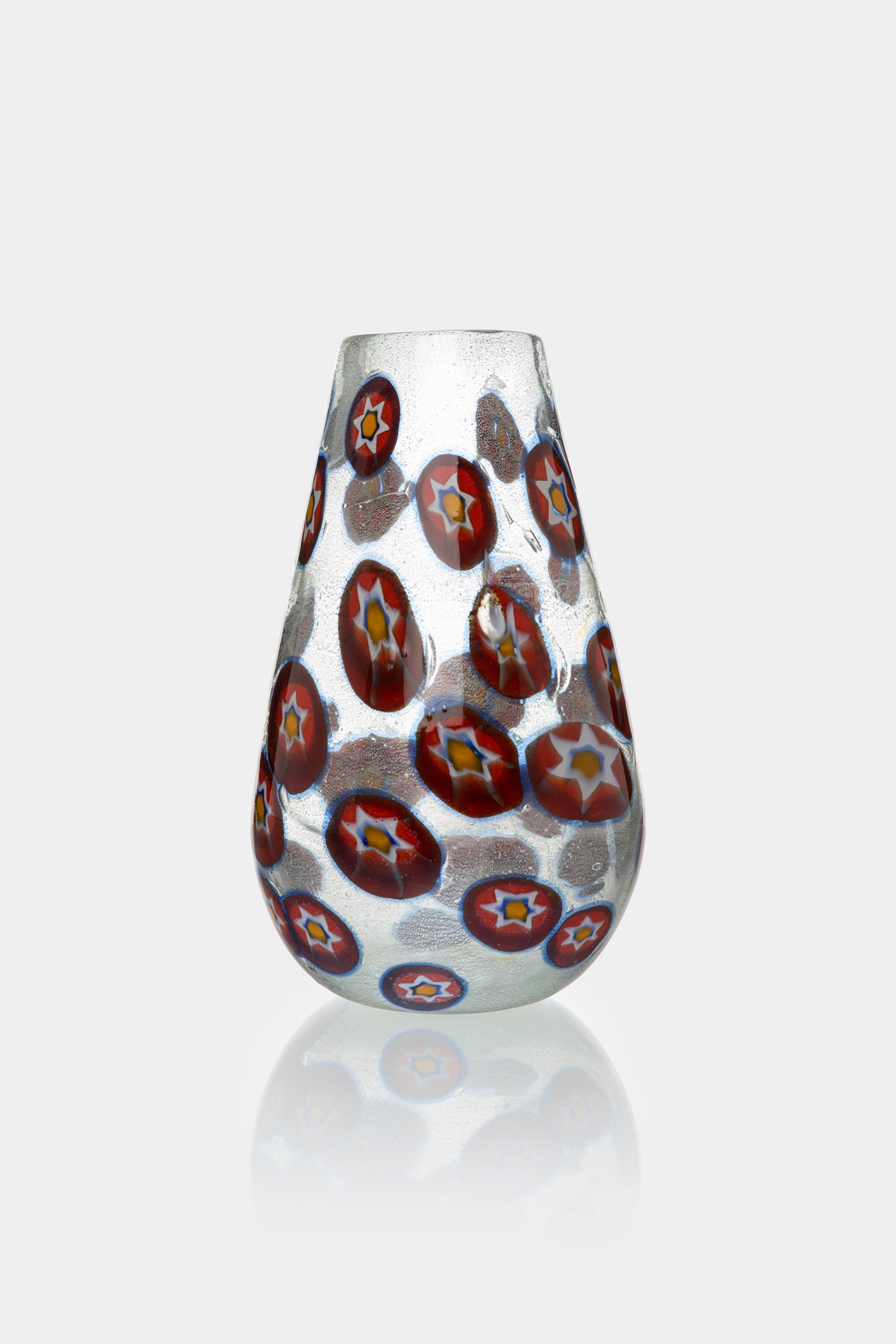 Ercole Barovier Murrine Glass Vase, 60s