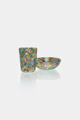 Fratelli Toso Murrine Bowl and Glass 50's