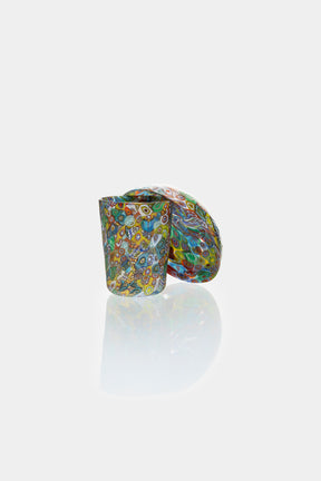 Fratelli Toso Murrine Bowl and Glass 50's
