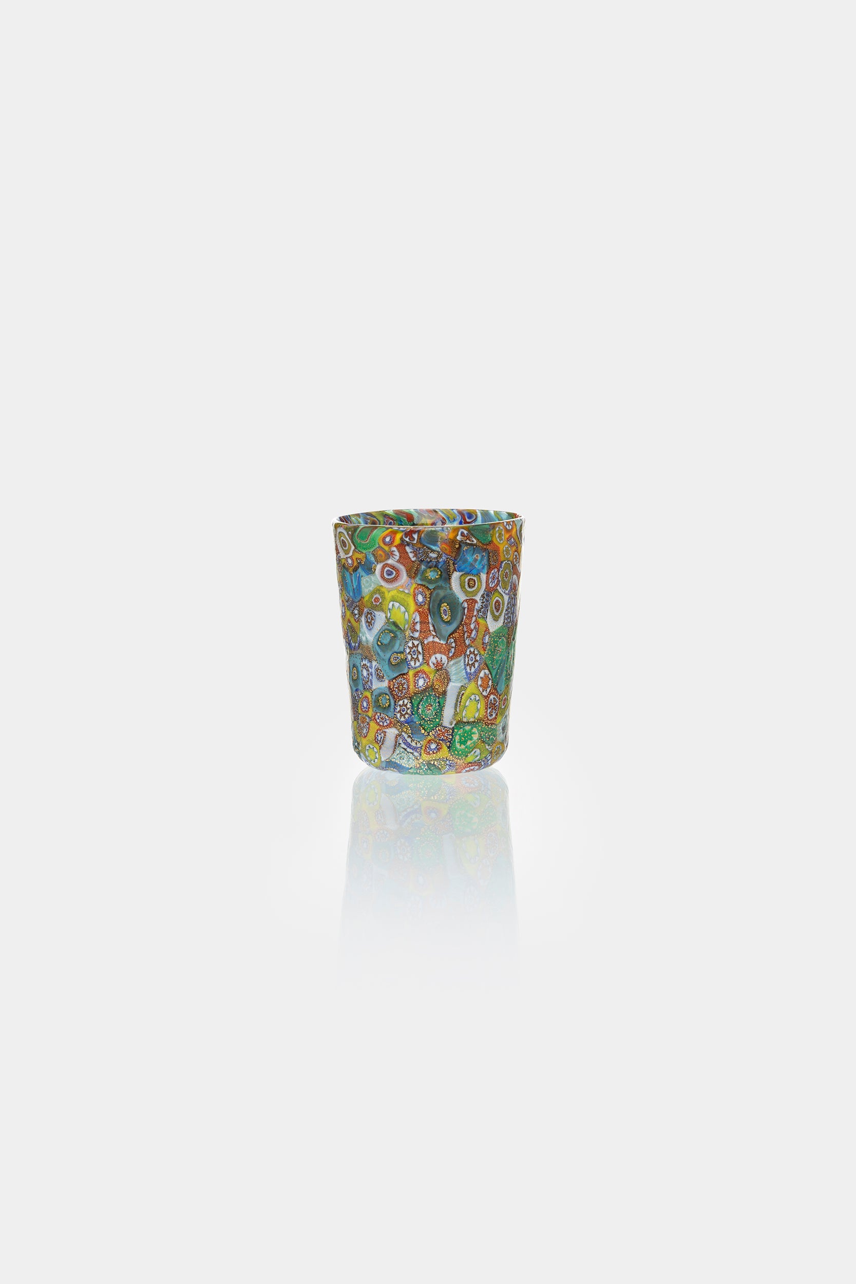 Fratelli Toso Murrine Bowl and Glass 50's