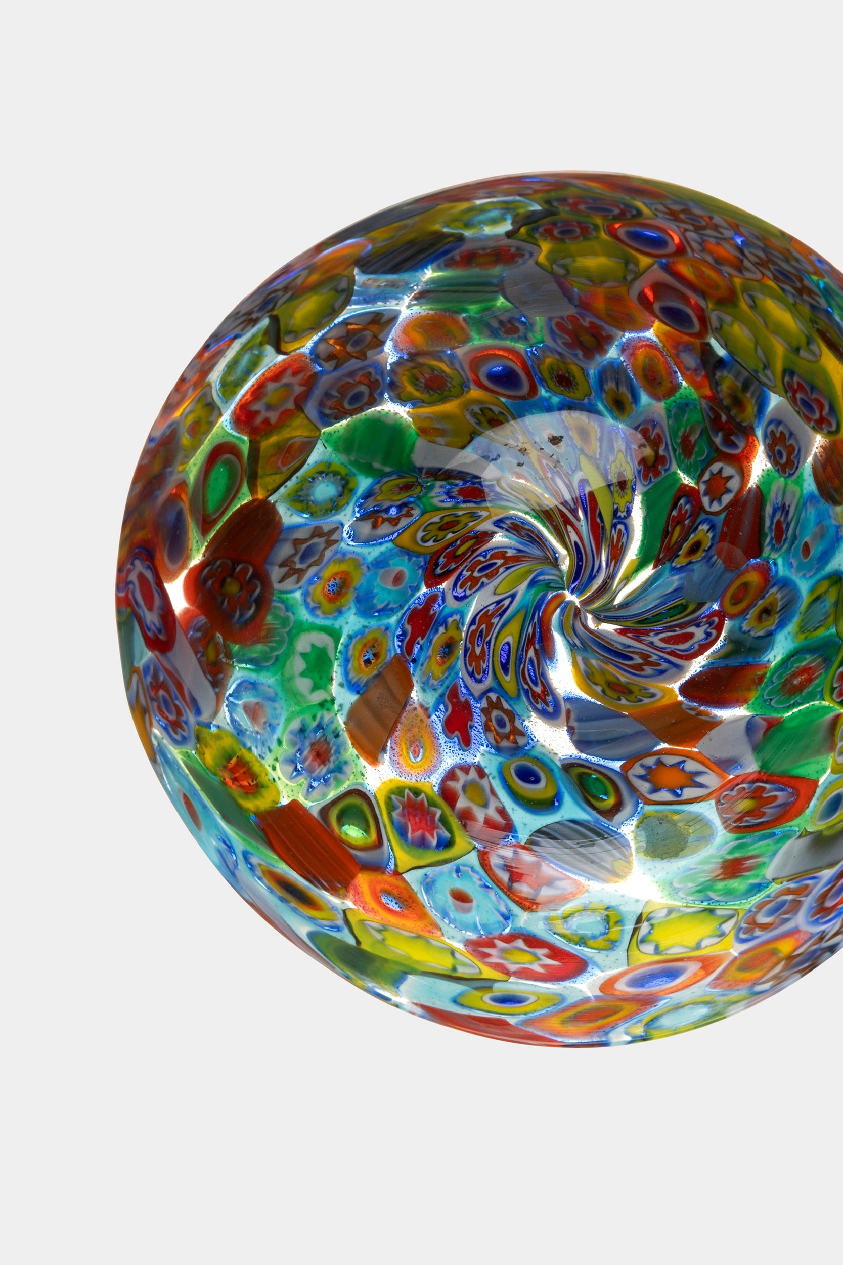 Fratelli Toso Murrine Bowl and Glass 50's