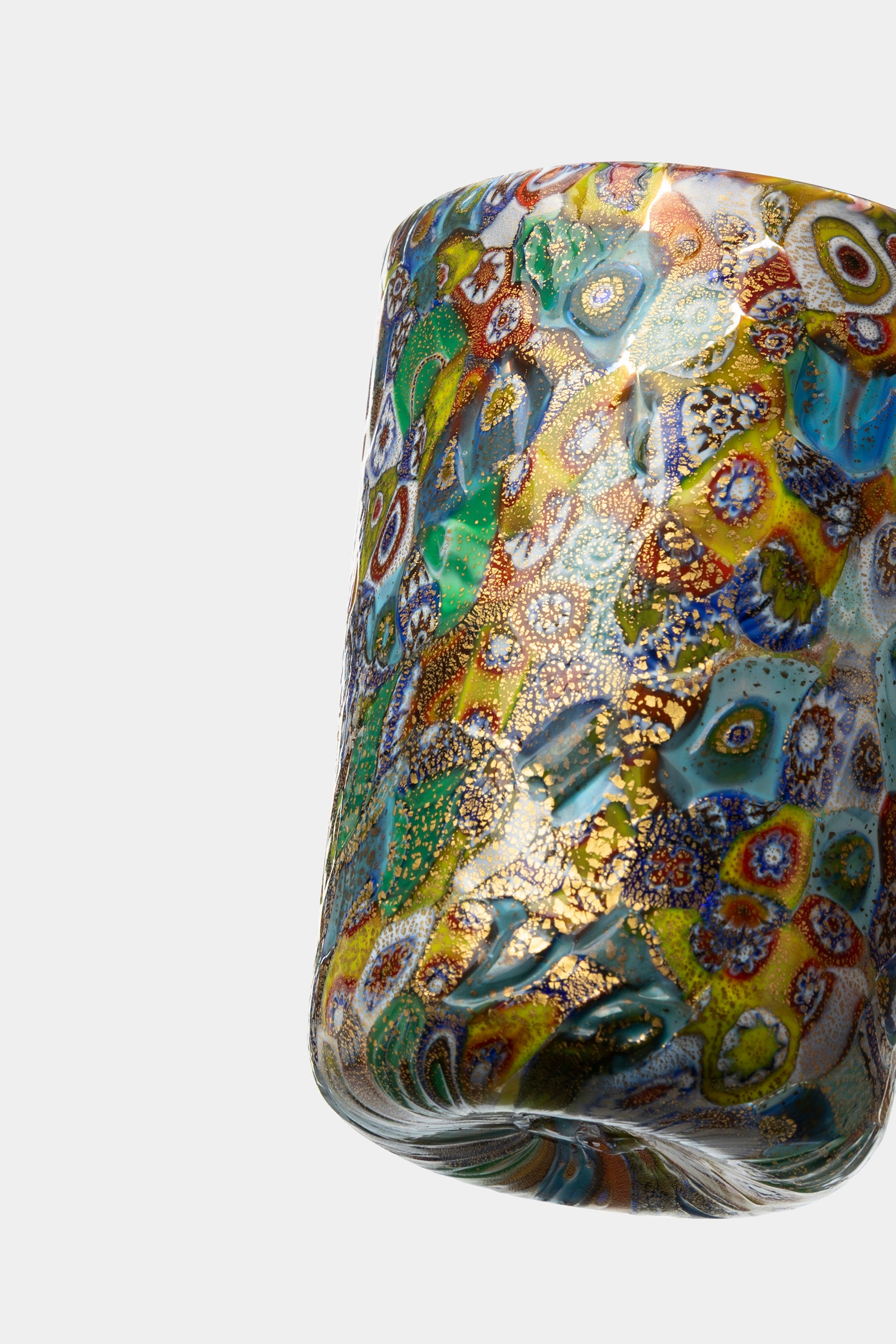 Fratelli Toso Murrine Bowl and Glass 50's