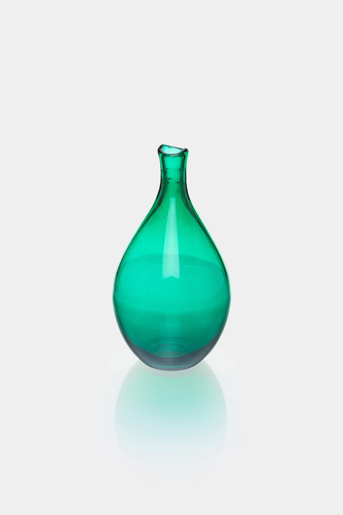 Monica Bratt, Reijmyre Glasbruk, Grüne Vase, Schweden, 50er