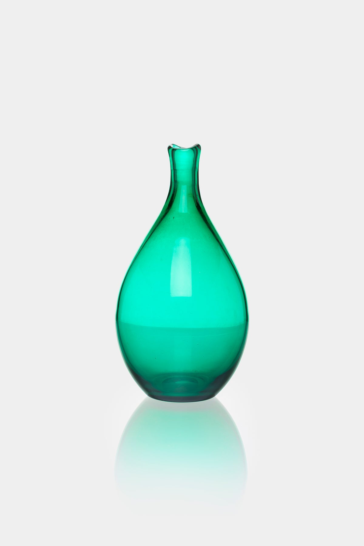 Monica Bratt, Reijmyre Glasbruk, Grüne Vase, Schweden, 50er