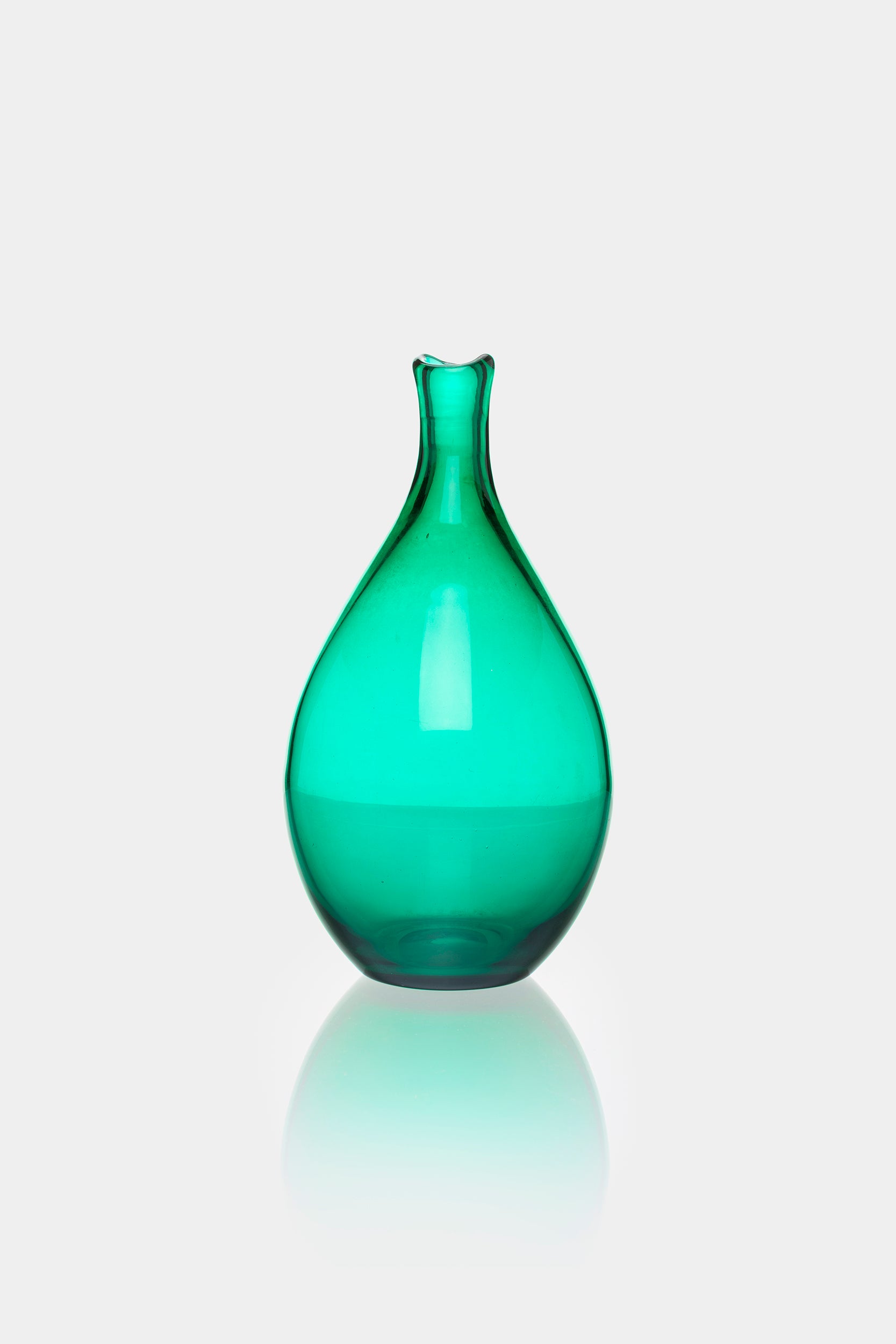 Monica Bratt, Reijmyre Glasbruk, Grüne Vase, Schweden, 50er