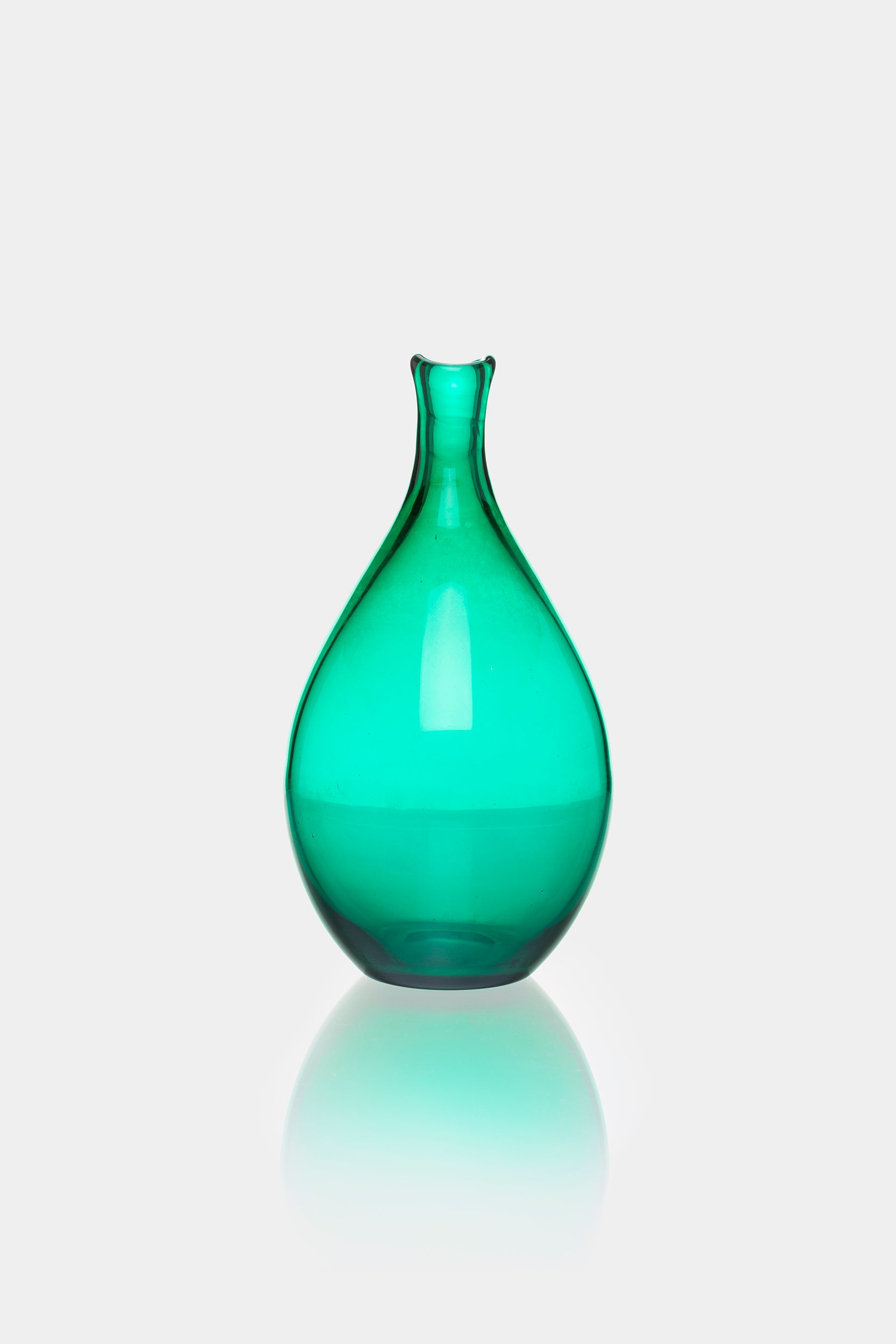 Monica Bratt, Reijmyre Glasbruk, Grüne Vase, Schweden, 50er