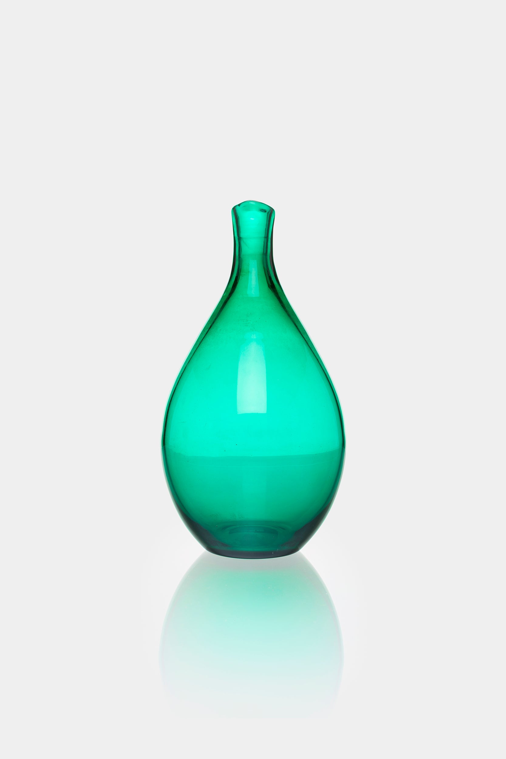 Monica Bratt, Reijmyre Glasbruk, Grüne Vase, Schweden, 50er