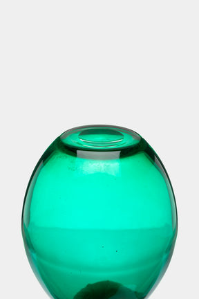 Monica Bratt, Reijmyre Glasbruk, Grüne Vase, Schweden, 50er