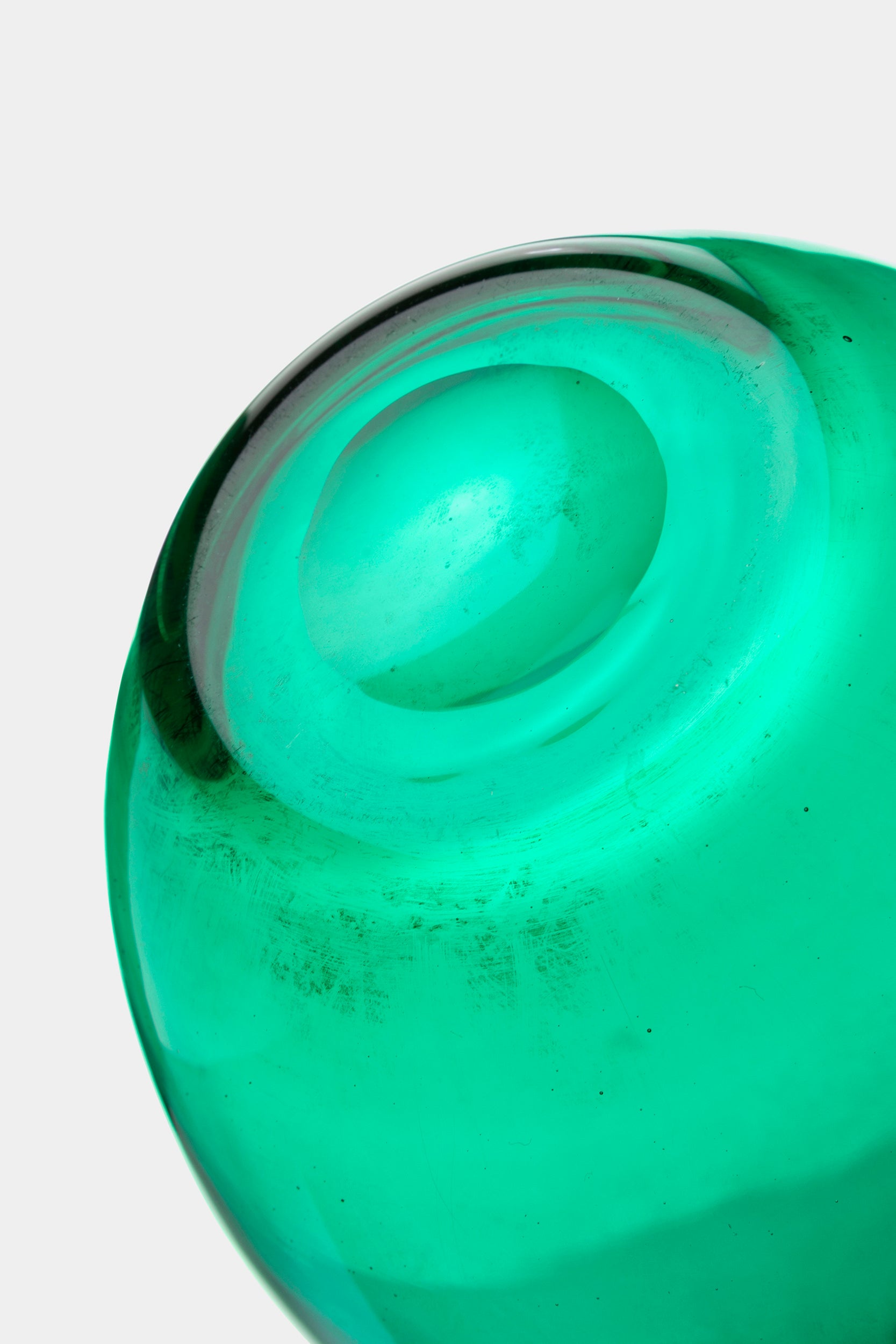 Monica Bratt, Reijmyre Glasbruk, Grüne Vase, Schweden, 50er