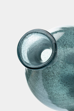 Bertil Vallien Glas Vase Blau, Boda 60er
