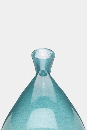 Bertil Vallien Glas Vase Blau, Boda 60er