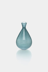 Bertil Vallien Glas Vase Blau, Boda 60er