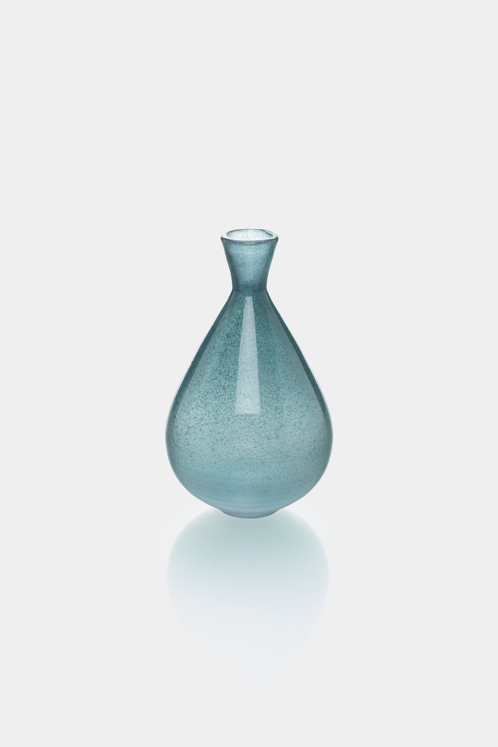 Bertil Vallien Glas Vase Blau, Boda 60er