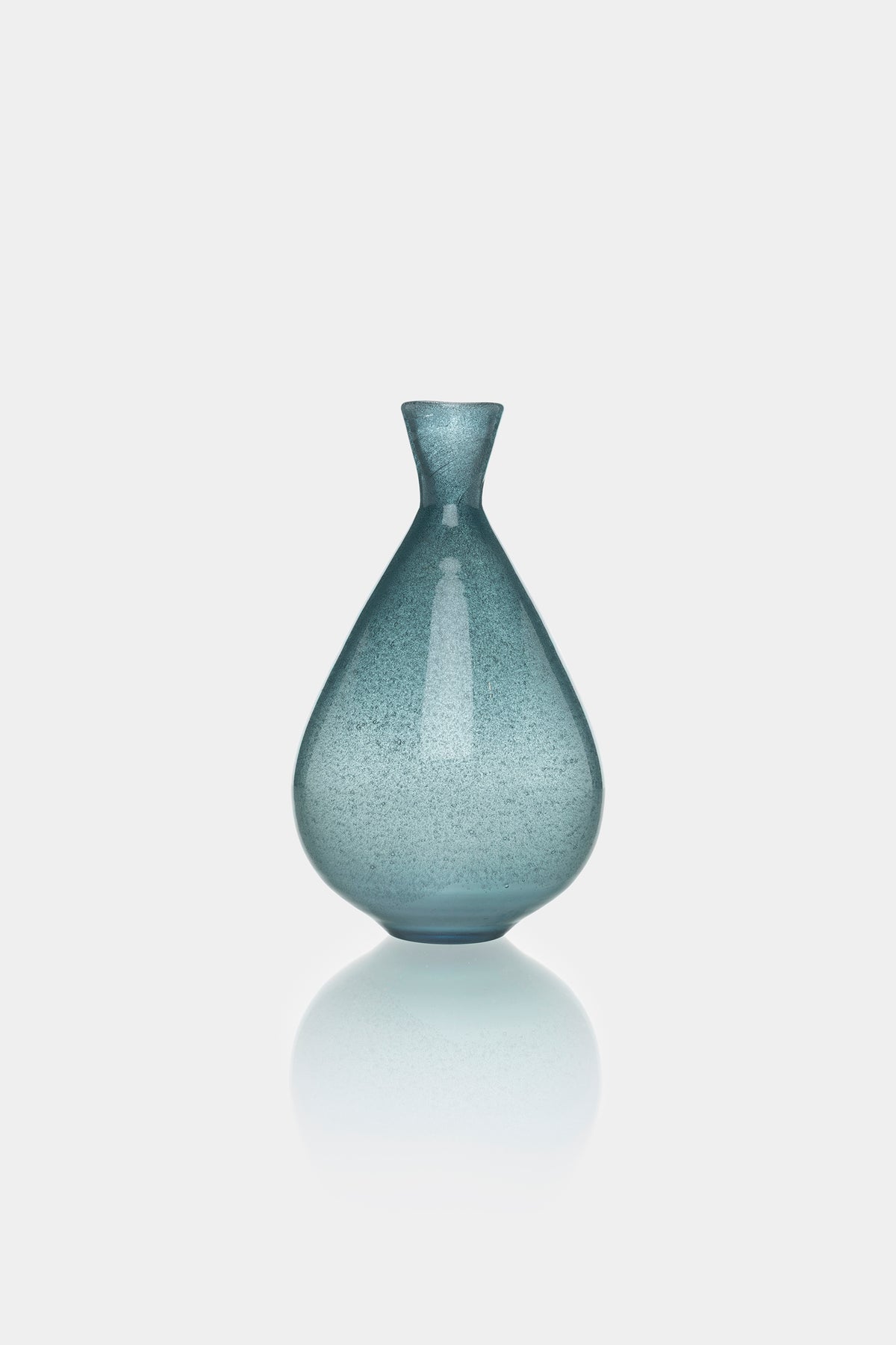 Bertil Vallien Glas Vase Blau, Boda 60er