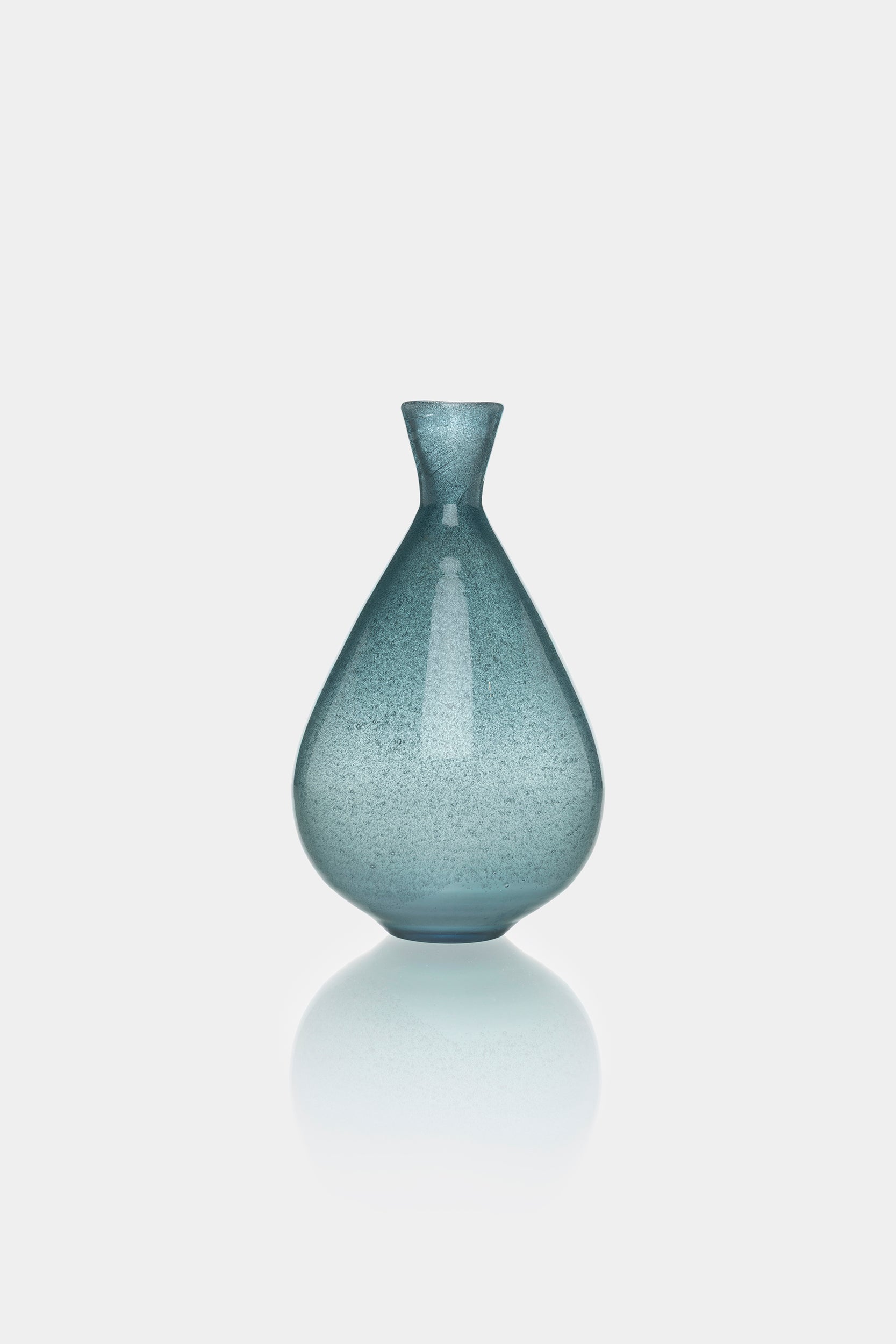 Bertil Vallien Glas Vase Blau, Boda 60er