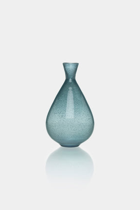 Bertil Vallien Glas Vase Blau, Boda 60er