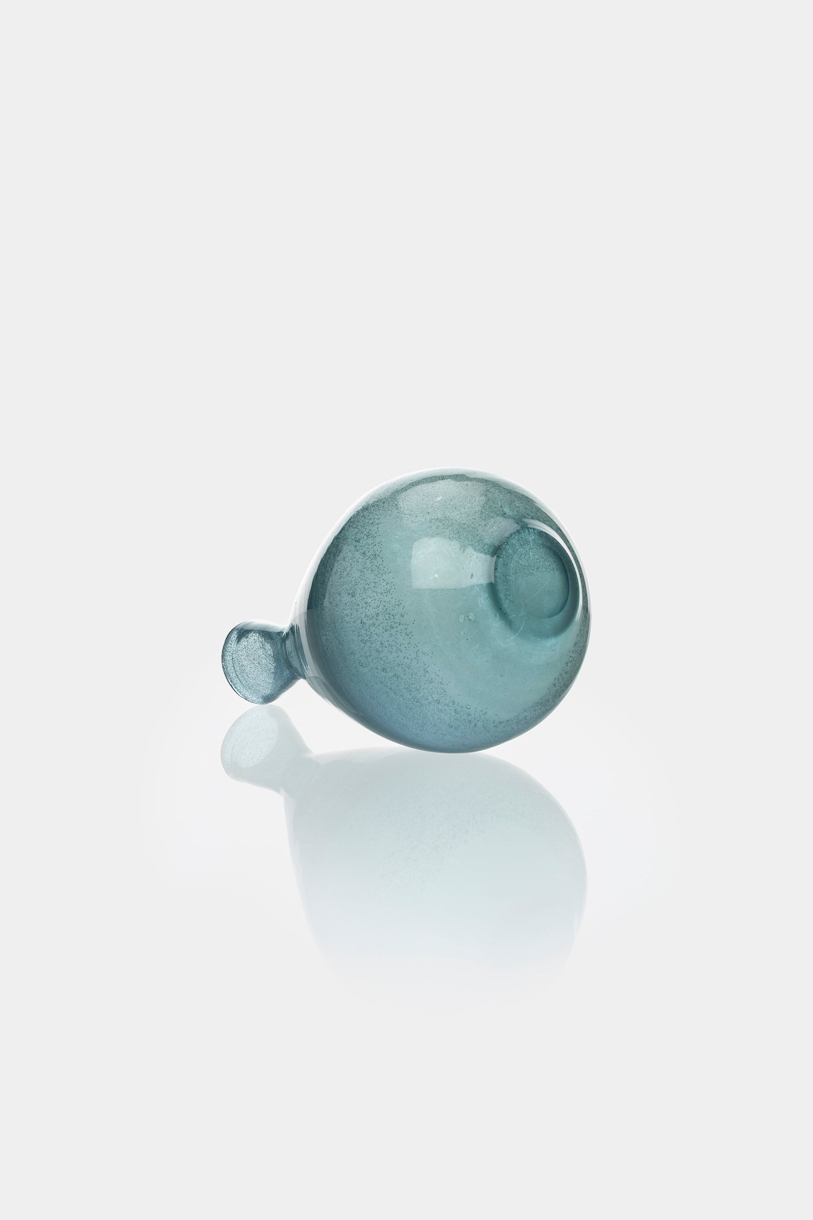 Bertil Vallien Glas Vase Blau, Boda 60er