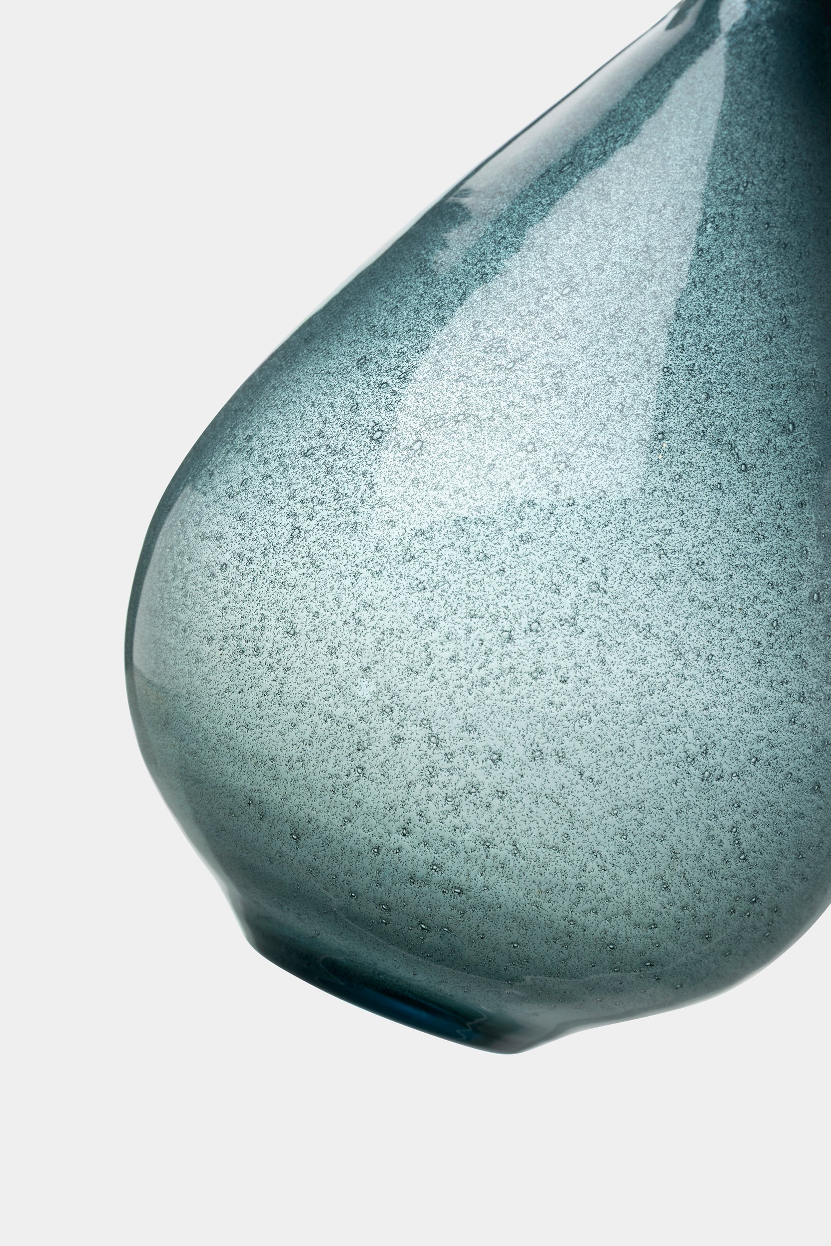 Bertil Vallien Glas Vase Blau, Boda 60er