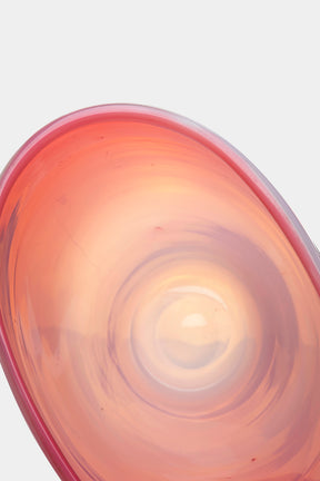 Flavio Poli, Seguso, Rosa Glas Vase, 60er