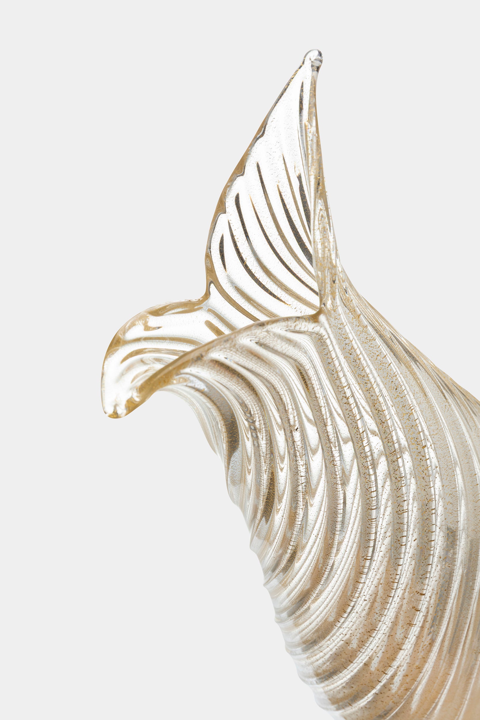 Glass Ercole Barovier Vase Golden, 50s