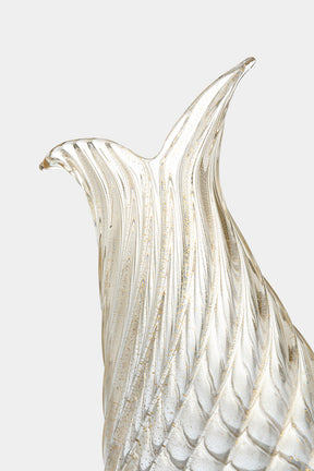Glass Ercole Barovier Vase Golden, 50s