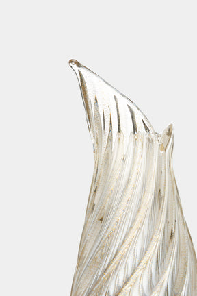 Glass Ercole Barovier Vase Golden, 50s