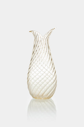 Glass Ercole Barovier Vase Golden, 50s