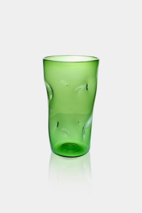Vetro Verde d'Empoli, Handmade Vase, Italy, 60s