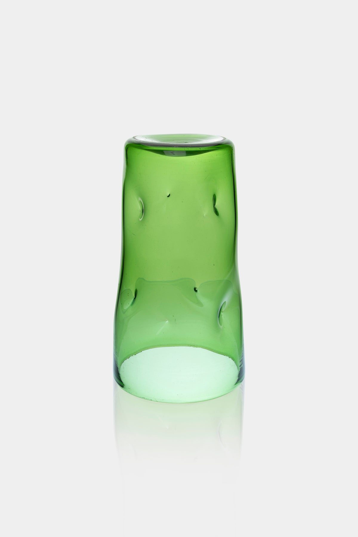 Vetro Verde d'Empoli, Handmade Vase, Italy, 60s